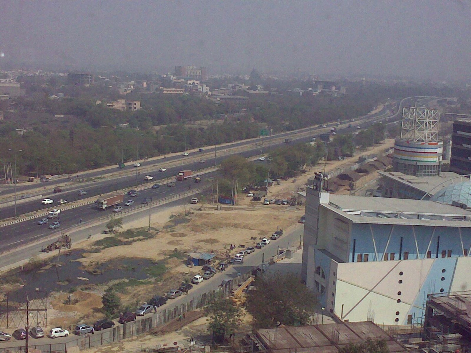 Real NH-48 Delhi Gurugram expressway and surrounding development
